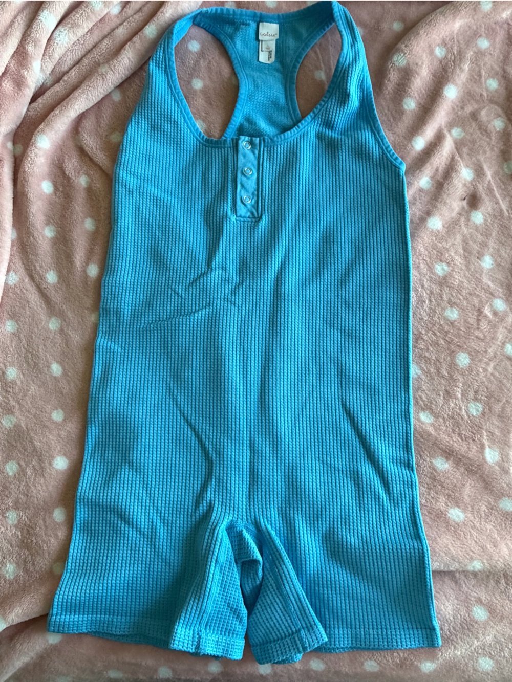 Colsie Turquoise Blue Racerback Sports Bra